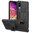 Dual Layer Rugged Tough Case & Stand for Samsung Galaxy A70 - Black